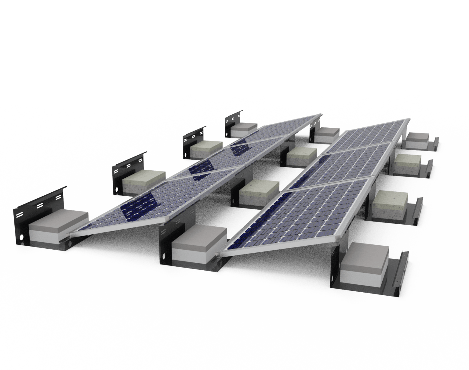 Solar Flat Roof Mounting Systems - Structura Metal