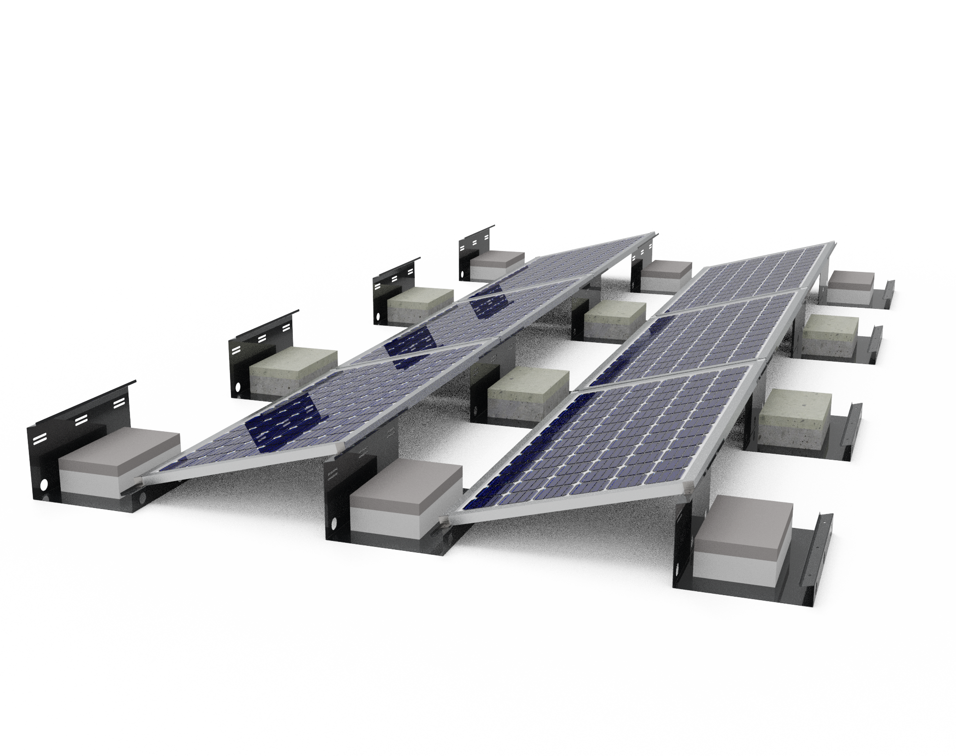 Solar Flat Roof Mounting Systems